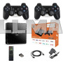 Игровая андроид ТВ приставка с Android TV + 2 джойстика M8PRO Mini ретро консоль PS1, Dendy, Sega для телевизора